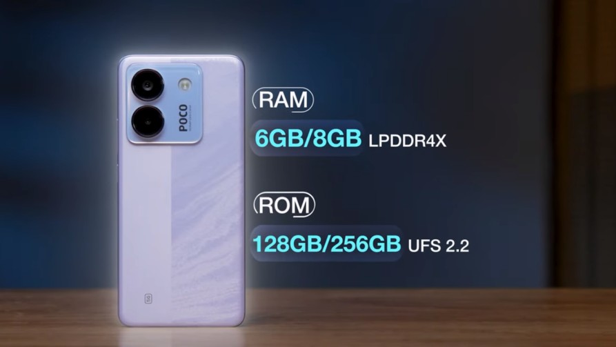 POCO M7 PRO 5G ram and rom storage