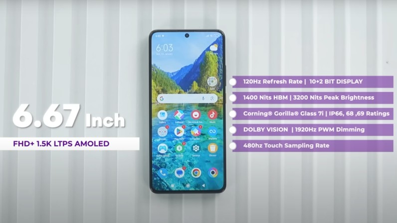 POCO X7 Pro series 5G display